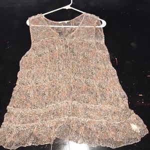 Floreat sheer multicolored blouse